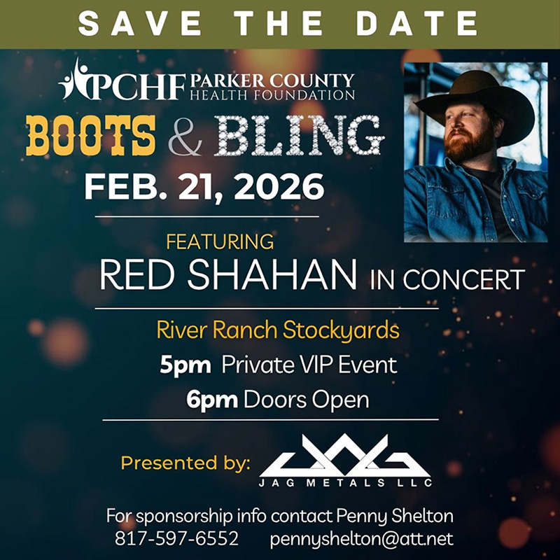 February 21, 2026 PCHF Boots &amp; Bling featuring Red Shahan in Concert
