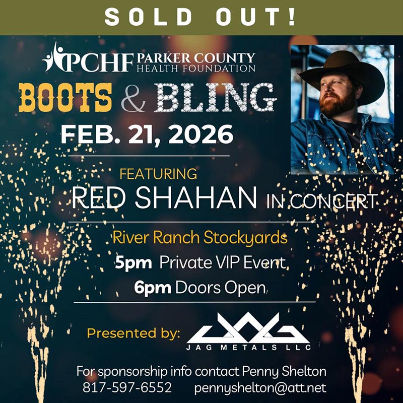 Sold Out - February 21, 2026 PCHF Boots &amp; Bling featuring Red Shahan in Concert